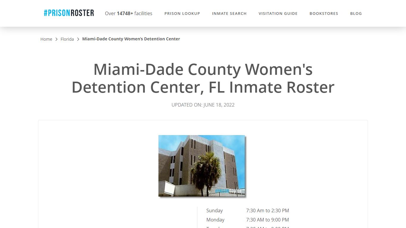 Miami-Dade County Women's Detention Center, FL Inmate Roster - Prisonroster